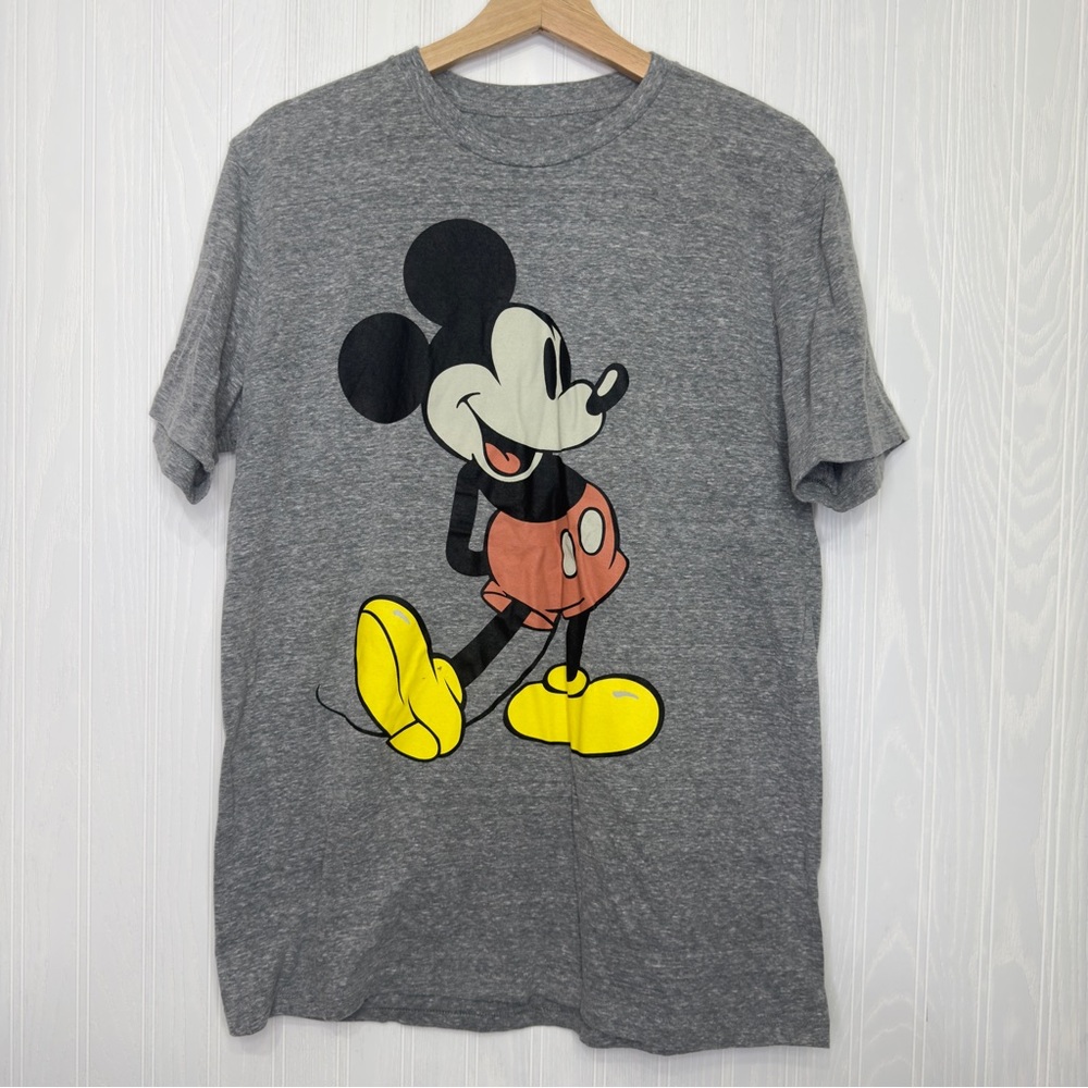 Disney Mickey Mouse gray short sleeve shirt L